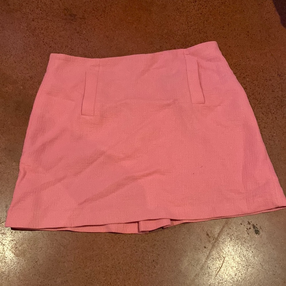 Zara basic hot pink mini skirt size Large